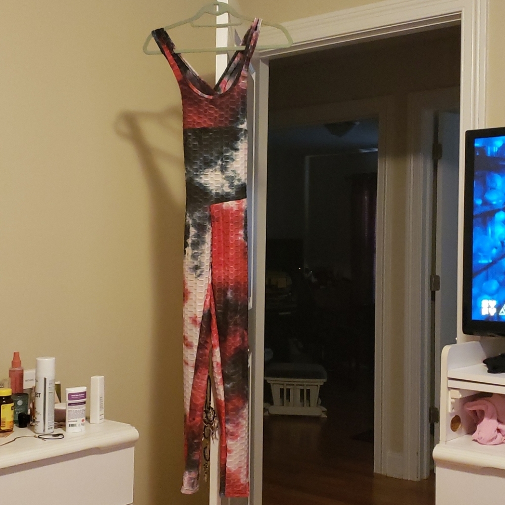 Multi-color body con jumpsuit